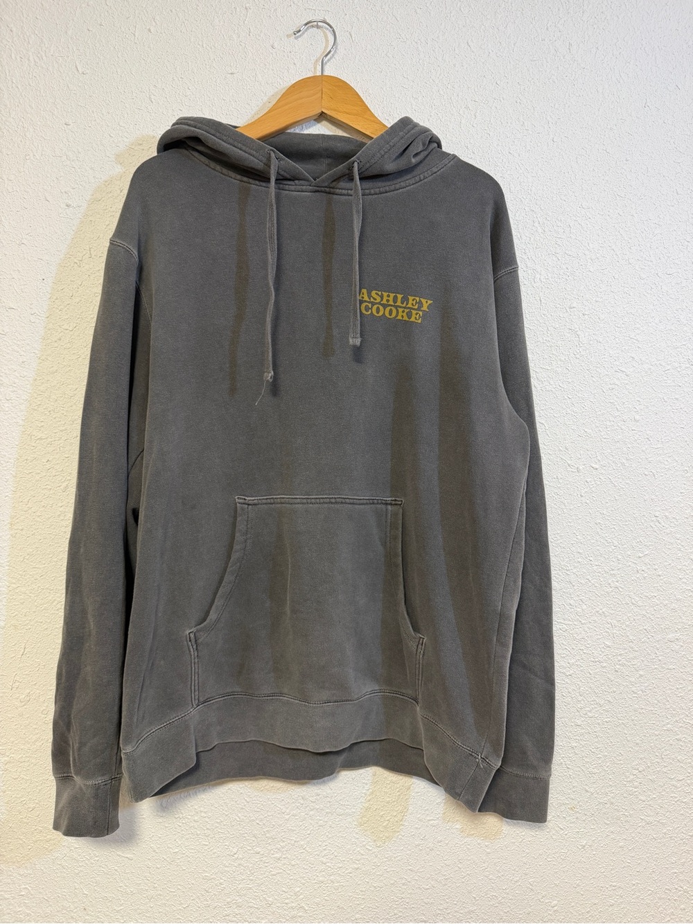 Ashley Cooke Charcoal Hoodie Sweater Getting back in the saddle large